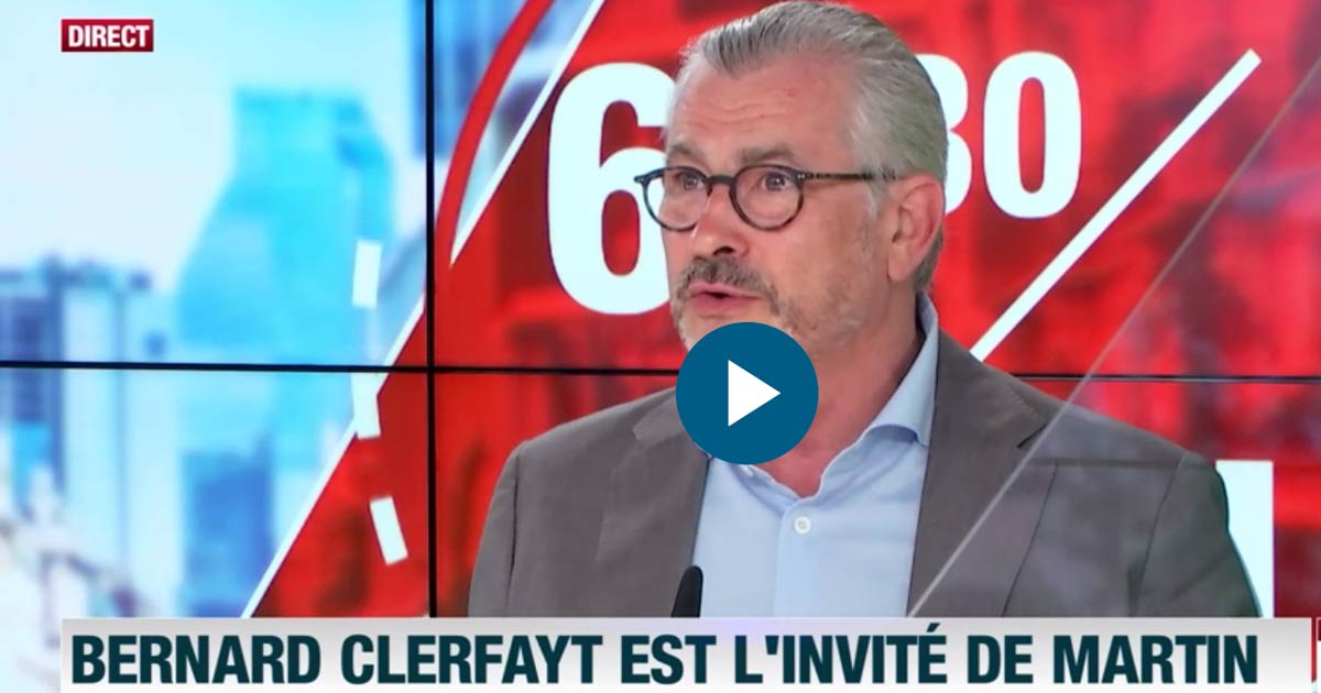 Internview de Bernard Clerfayt lors de son émission sur LN24