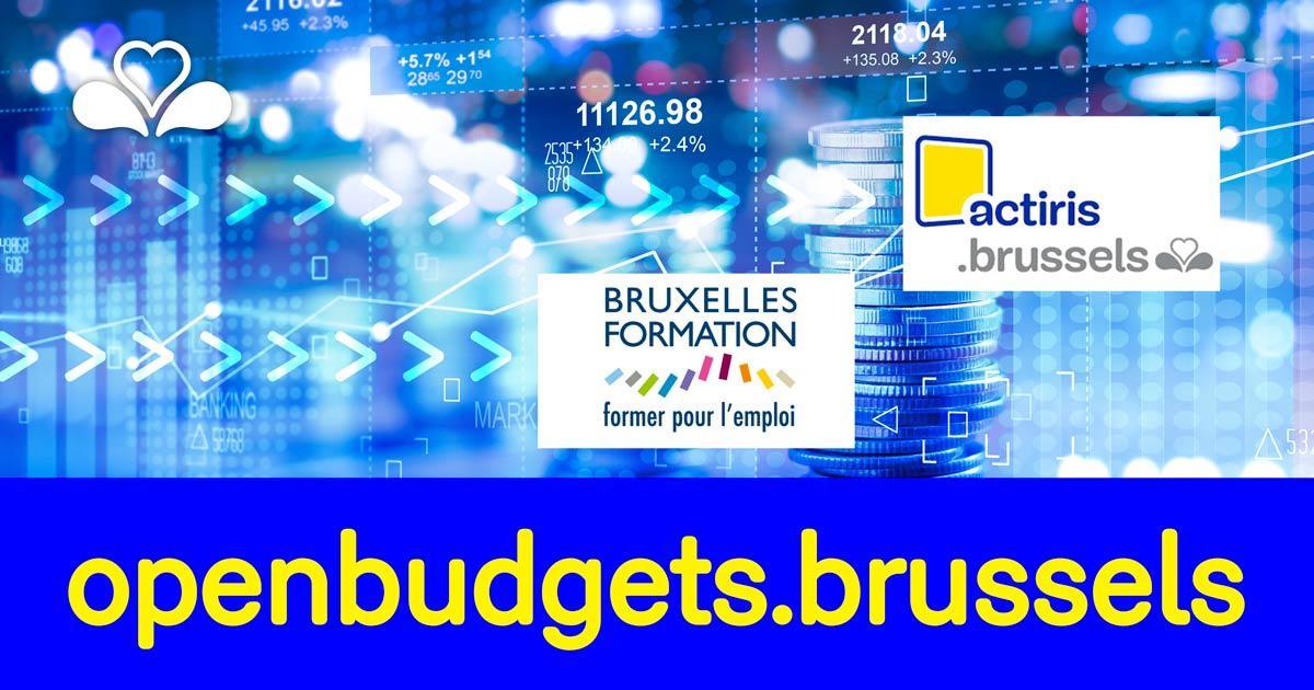 Actiris et Bruxelles Formation publient leurs informations financières sur openbudgets